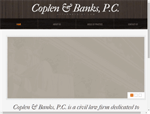 Tablet Screenshot of coplenbanks.com